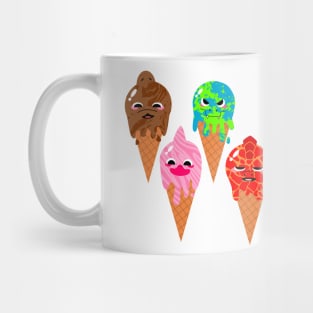 Dinosaur Solar System Ice cream Cones Mug